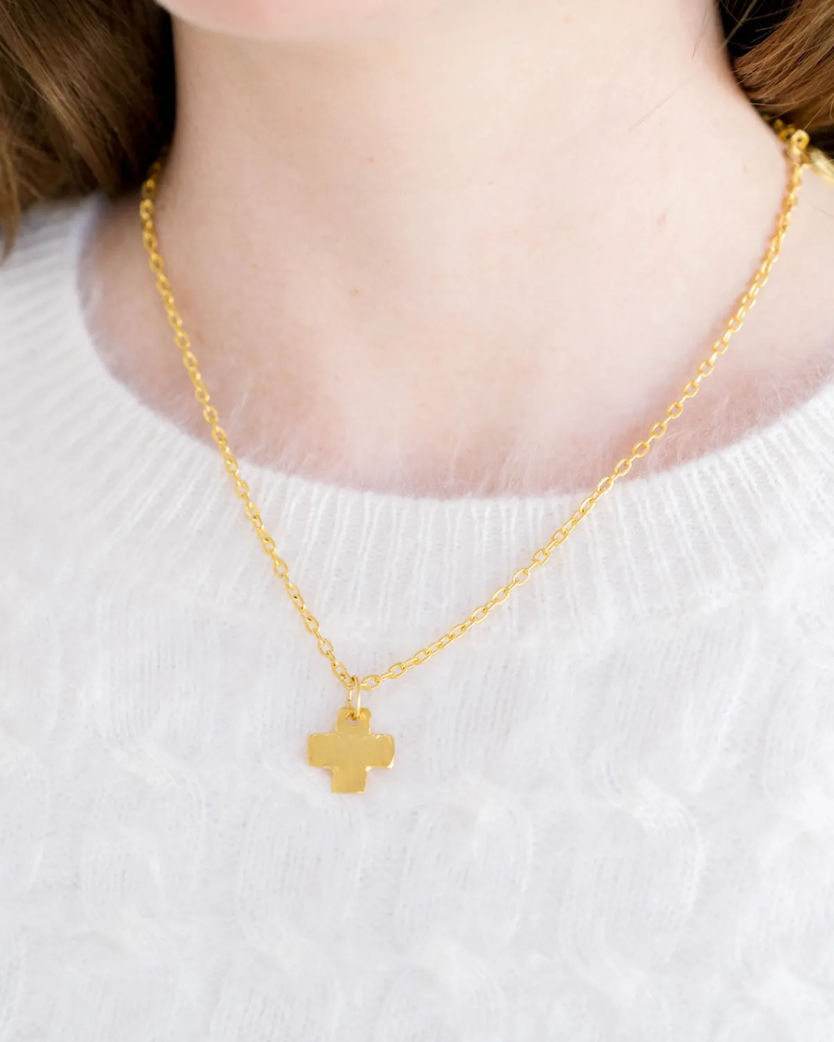 Dainty Cross Necklace|Susan Shaw Discount