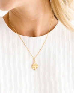 Dainty Jerusalem Cross Necklace|Susan Shaw Hot
