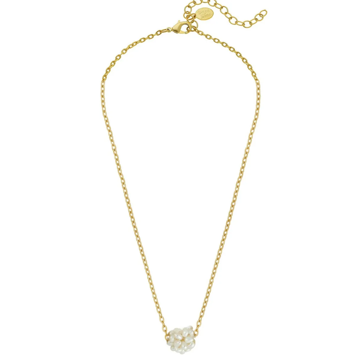 Dainty Pearl Cluster Necklace|Susan Shaw Sale