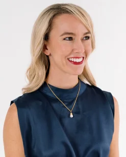 Dainty Pearl Drop Necklace|Susan Shaw