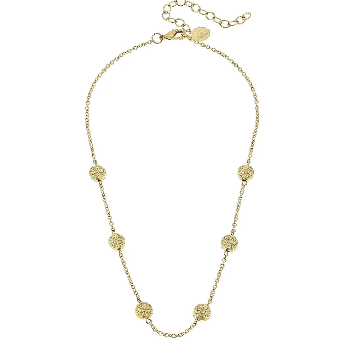 Dainty St. Benedict’s Coin Necklace|Susan Shaw Sale