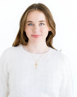 Dainty Tall Cross Necklace|Susan Shaw Online