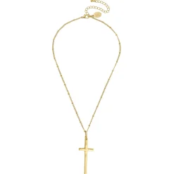 Dainty Tall Cross Necklace|Susan Shaw Online