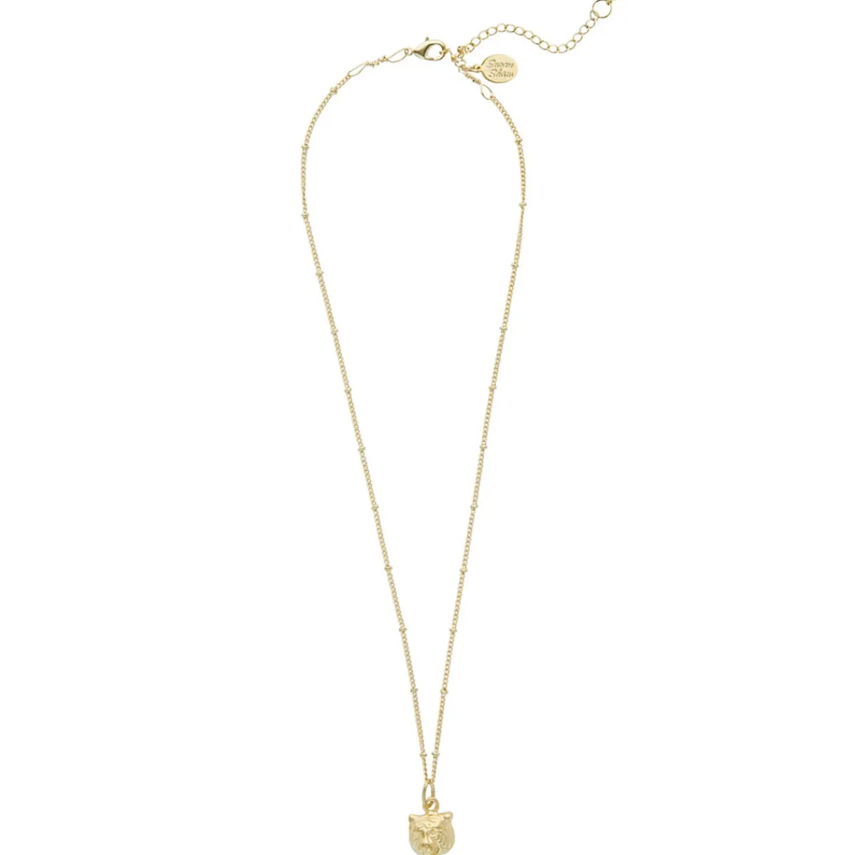 Dainty Tiger Head Necklace|Susan Shaw New