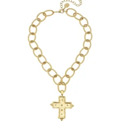Dotted Cross Necklace|Susan Shaw New