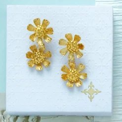 Doubled Up Buttercup Earrings|Susan Shaw