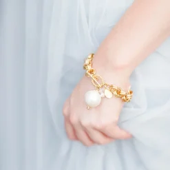 Double Link Cotton Pearl Bracelet|Susan Shaw Hot