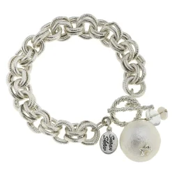 Double Link Cotton Pearl Bracelet|Susan Shaw Hot