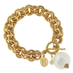 Double Link Cotton Pearl Bracelet|Susan Shaw Hot