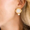 Dutch Coin and Pearl Studs|Susan Shaw Hot
