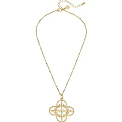 Filigree Clover Necklace|Susan Shaw Outlet