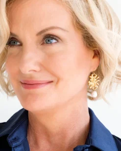 Firecracker Pearl Drop Earrings|Susan Shaw