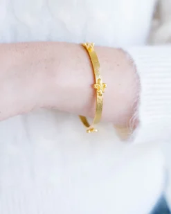Fleur De Lis Bangle|Susan Shaw Discount