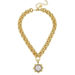 Florence Bee Coin Necklace|Susan Shaw New