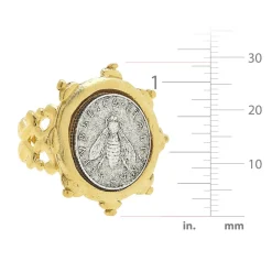 Florence Italian Bee Coin Ring|Susan Shaw Best