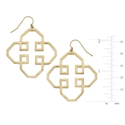 Geometric Outline Earrings|Susan Shaw Discount