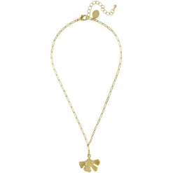 Ginkgo Paperclip Necklace|Susan Shaw Best