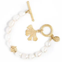 Ginkgo Pearl Bracelet|Susan Shaw New