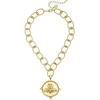 Gold Queen Bee Pendant Necklace|Susan Shaw Clearance