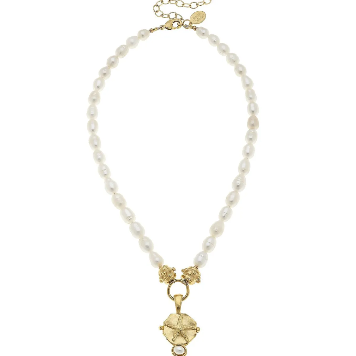 Gold Starfish Pearl Necklace|Susan Shaw