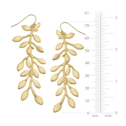 Gold Vine Earrings|Susan Shaw