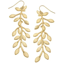 Gold Vine Earrings|Susan Shaw