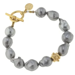 Grey Baroque Pearl Bracelet|Susan Shaw Online