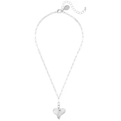 Heart Paperclip Necklace|Susan Shaw Discount