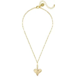 Heart Paperclip Necklace|Susan Shaw Discount
