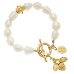 Honey Bee Pearl Bracelet|Susan Shaw Outlet
