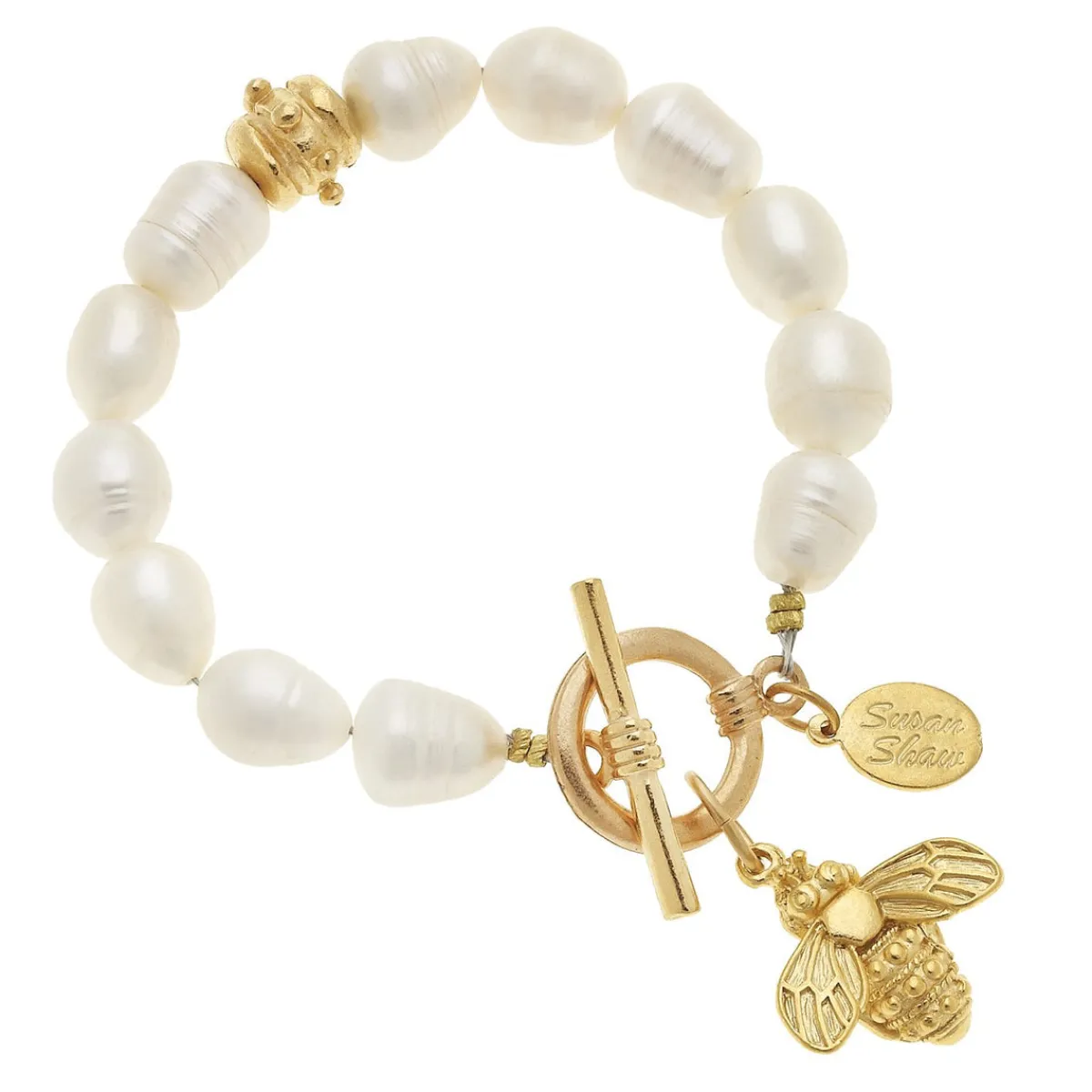 Honey Bee Pearl Bracelet|Susan Shaw Outlet