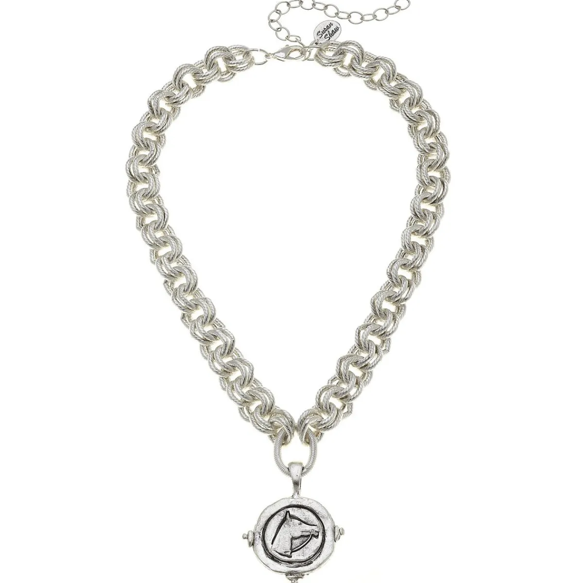 Horse Head Intaglio Necklace|Susan Shaw
