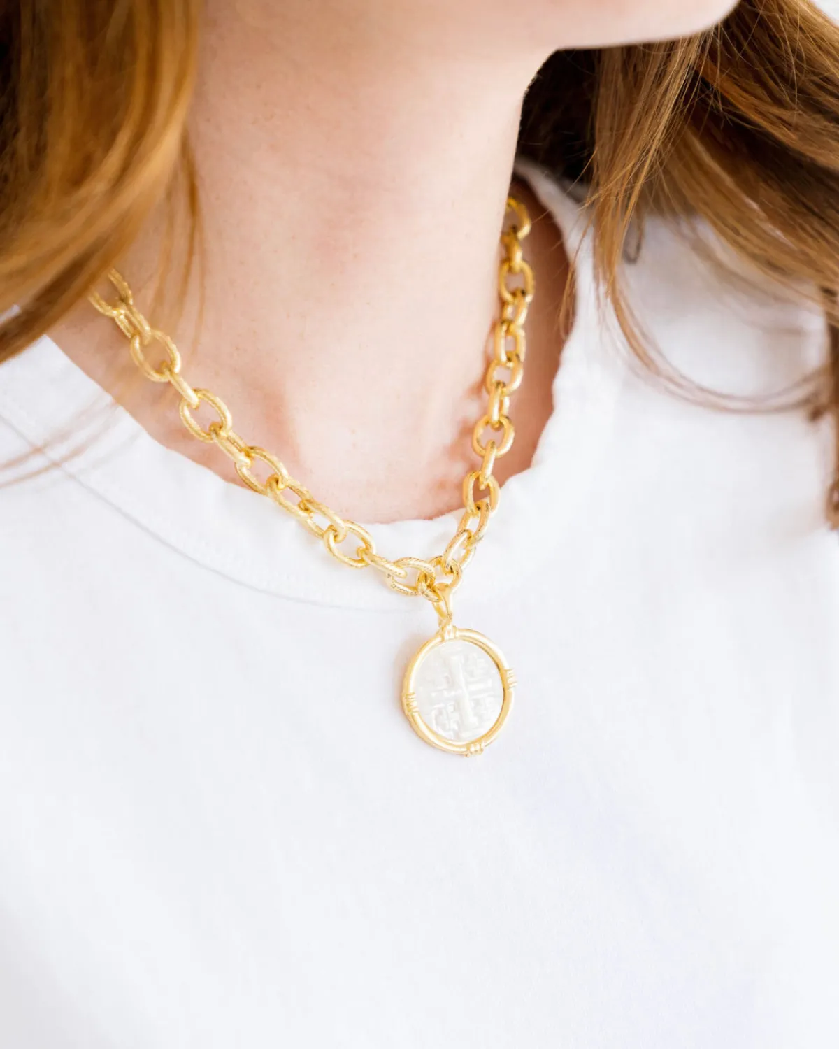 Ida Jerusalem Cross Necklace|Susan Shaw Outlet