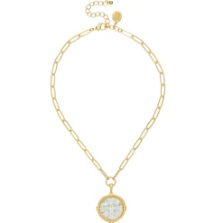 Ida Jerusalem Cross Necklace|Susan Shaw Sale