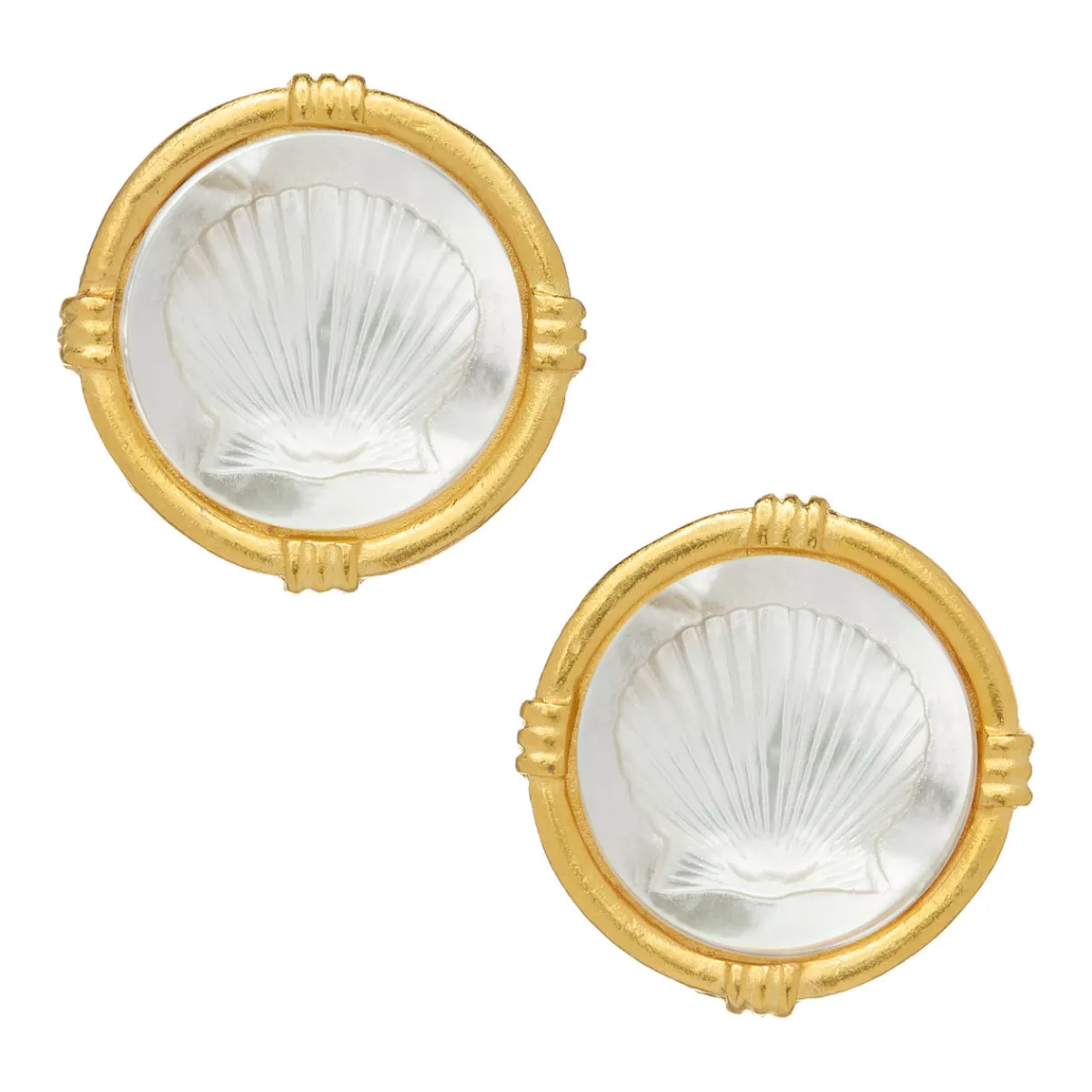 Ida Seashell Studs|Susan Shaw New
