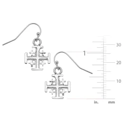 Jerusalem Cross Drop Earrings|Susan Shaw Online