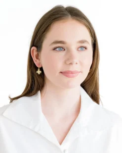 Jerusalem Cross Drop Earrings|Susan Shaw Online