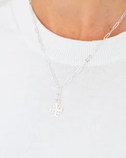 Jerusalem Cross Paperclip Necklace|Susan Shaw Online