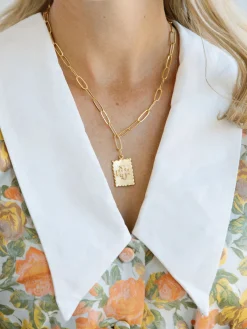 Jerusalem Cross Stamp Necklace|Susan Shaw New
