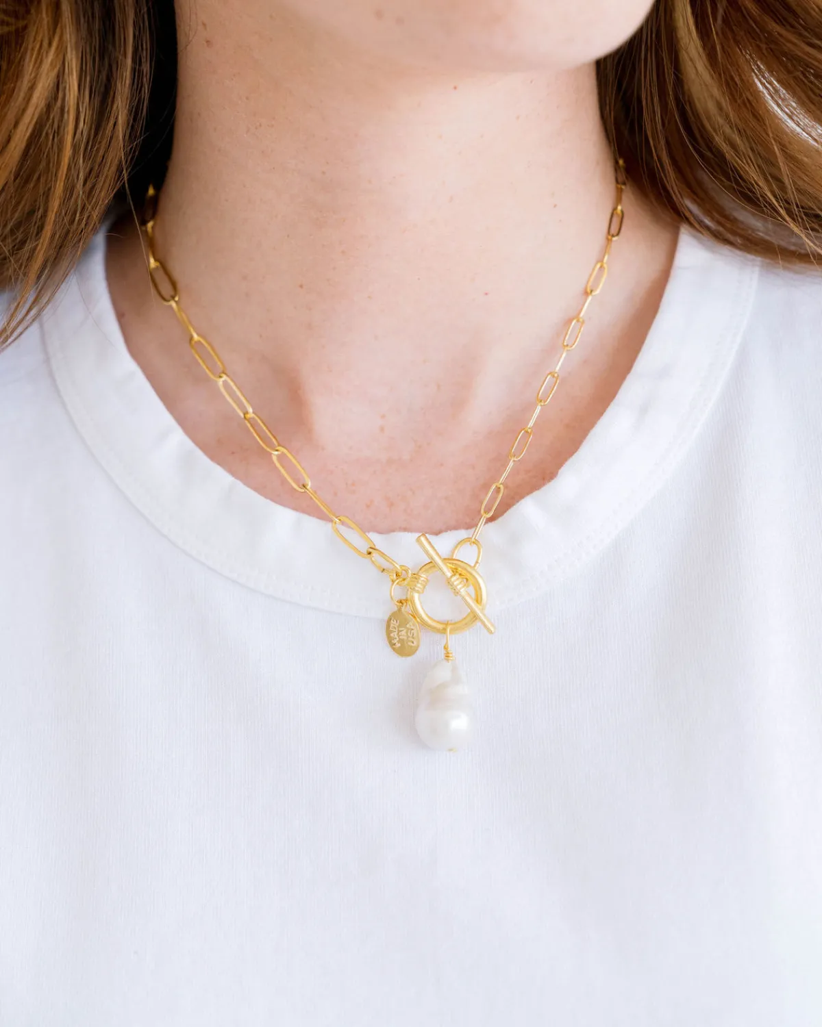 Katie Paperclip Necklace|Susan Shaw New