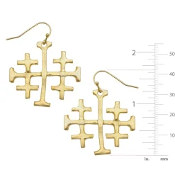 Large Jerusalem Cross Earrings|Susan Shaw Outlet