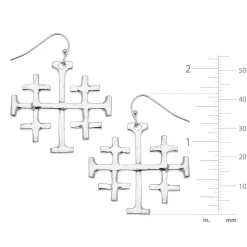 Large Jerusalem Cross Earrings|Susan Shaw Outlet