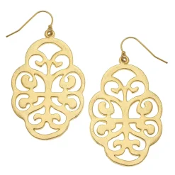Leaf Cut Out Earrings|Susan Shaw Sale