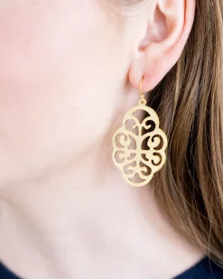 Leaf Cut Out Earrings|Susan Shaw Sale