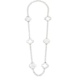 Long Clover Chain Necklace|Susan Shaw New