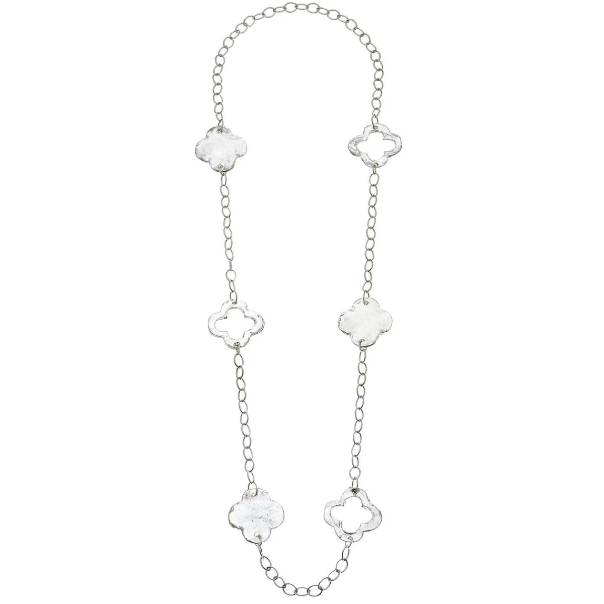 Long Clover Chain Necklace|Susan Shaw New