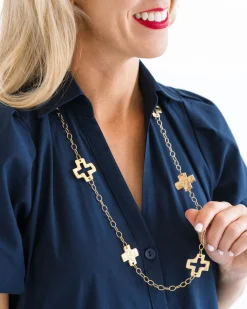 Long Cross Chain Necklace|Susan Shaw Best