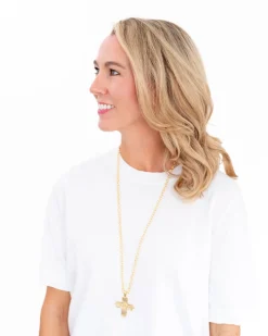 Long Jerusalem Cross Necklace|Susan Shaw Outlet