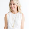 Long Mother of Pearl Bee Necklace|Susan Shaw Best