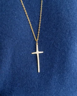 Long Tall Cross Necklace|Susan Shaw Sale